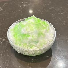 メロンのふわふわかき氷