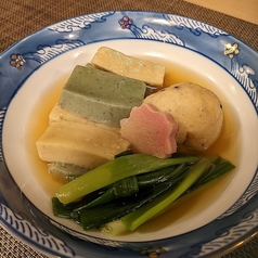 九条ねぎと生麩のおばんざい煮