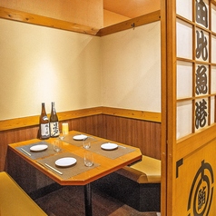 【個室、半個室が充実】4名様、8名様、12名様個室など人数に合わせて最適なお席をご用意いたします♪こちらは6名様用半個室。チームのお集まりやご家族でのお食事、合コンや女子会などにぴったりのお席です◎他のお客様を気にせず楽しいひとときをお過ごしください★