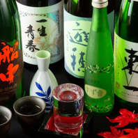 鮮魚に合う日本酒を豊富にご用意しております