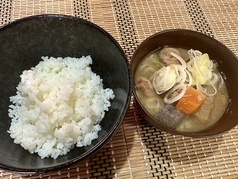 ご飯もつ煮セット