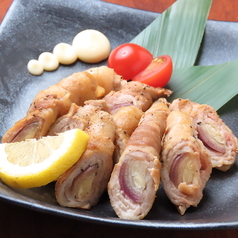 豚肉の茗荷巻き