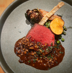 山形牛のロースト キノコブラウンソース