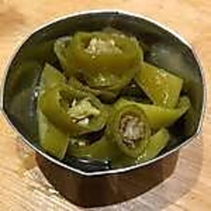 グリーンチリのピクルス pickled green chili