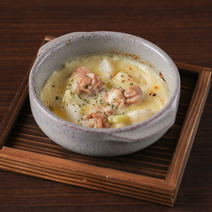 白子と蕪のチーズ焼き