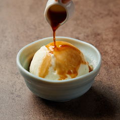 塩マスカルポーネアイスと10年熟成みりん