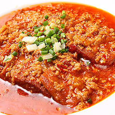 絹ごし豆腐の四川風焼き