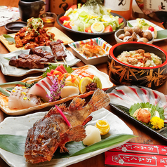 炉端とホルモンと串焼きとおでん とっとっと 梅田お初天神店のコース写真