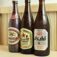 キンキンに冷えたビールで乾杯◎