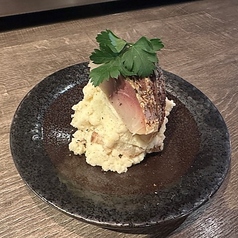 鯖の冷燻とポテトサラダ