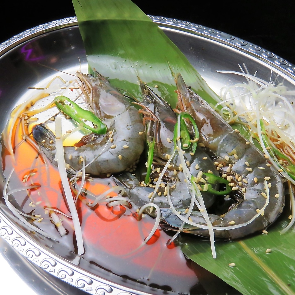 こだわりのカンジャンセウは絶品です！ぜひご賞味ください！