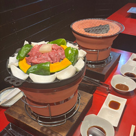 七輪焼肉/ジンギスカン鍋を両方食べれるお店