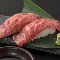 和牛握り寿司や馬刺しなど