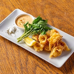 スルメイカのフリット ~自家製タルタルソースとオリジナルハーブソルト~