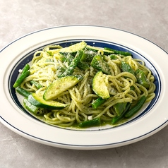 夏野菜の紫蘇ペペロンチーノ