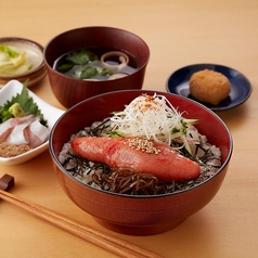 蟻月自慢の明太子を一本贅沢に！【蟻月 めんたい御膳】