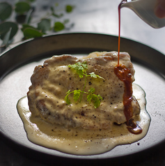 鶏のフリカッセ　エスプレッソ添え