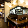 ◆落ち着いた雰囲気でゆったりくつろげる店内。お一人様も気兼ねなくお過しいただける、カウンター席もございます！