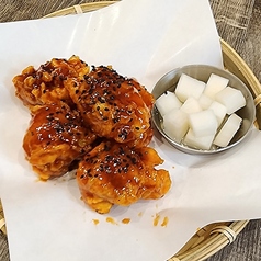 ヤンニョンチキン3個