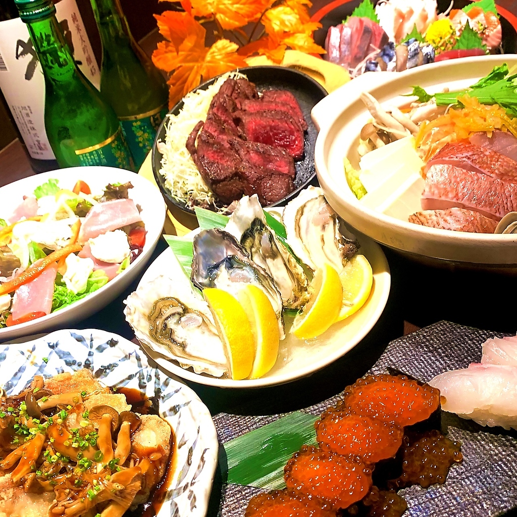 【食材・内容が豪華】豪華料理10品+3時間飲み放題付き5000円★コースページ参照