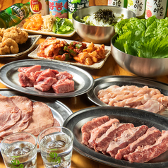 韓国 焼肉 グラマラスミートのコース写真