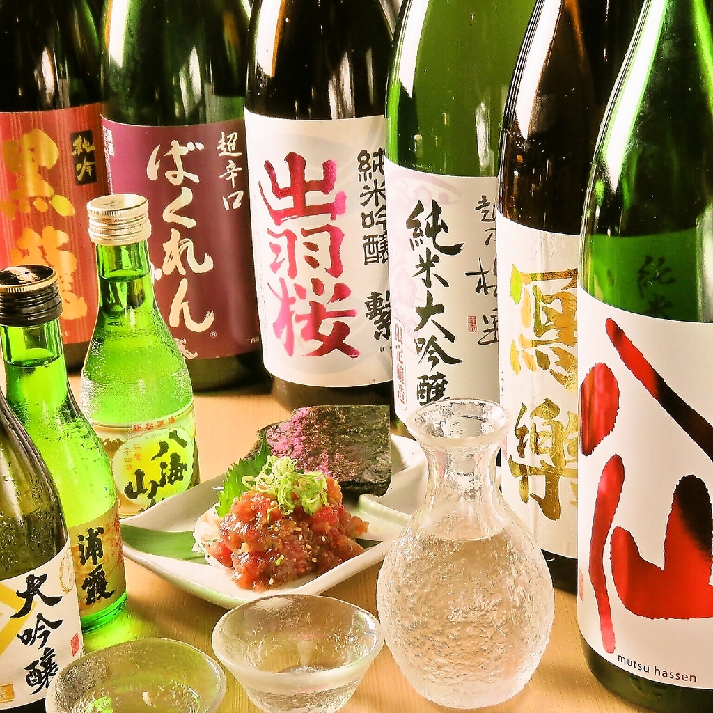 大吟醸～辛口まで数種類の地酒ご用意しています！