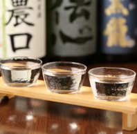 日本酒の利き酒セット(3種)をご用意