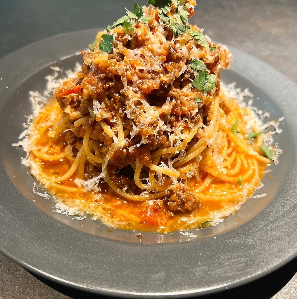 最後の〆に大人気の和牛たっぷりボロネーゼ。