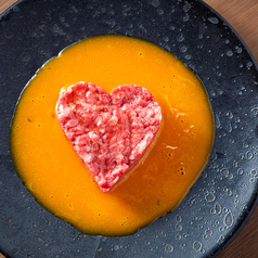 ◇誕生日や記念日などに♪◇ ハートのユッケ