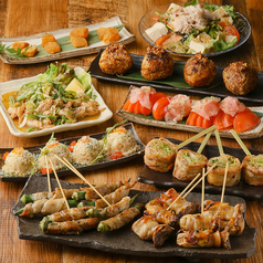 野菜巻き×地鶏×釜飯 難波とんぼ別館のコース写真