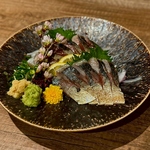 長崎県産ハーブ鯖の焼霜造り　脂の乗った新鮮なハーブ鯖はリピート間違いなし！