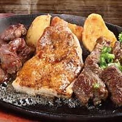 3種のミックスグリルランチ