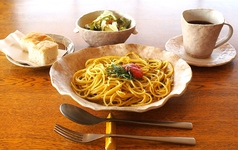 豆乳めんたいジェノベーゼ（サラダ・フォカッチャ・ドリンク付）