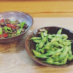 えだまめ・冷奴・キムチ