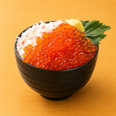 蟹いくら丼