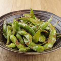 枝豆にんにく炒め