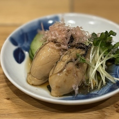 牡蠣燻製おひたし
