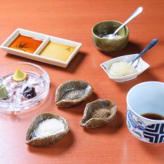 薬味が全て無料！お好みの味で楽しめるのがポイント！！