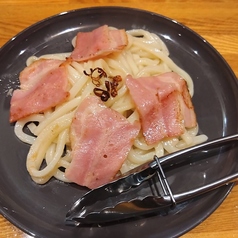 うどんのペペロンチーノ