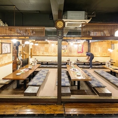 掘りごたつ仕様のご宴会個室です。最大50名までご宴会可能です！！