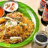 数種類のスパイスを使用した本格インド料理が人気♪