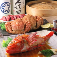 こだわりの厳選食材！豪華な食材から、珍味まで豊富◎