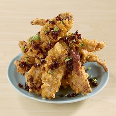 麻辣豚!ニュー若大将のカリカリ肉天(大)