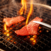 万場の焼肉といえば炙り！お肉本来の旨みを堪能。