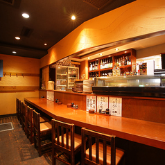 お一人様も安心！自慢のカウンター♪