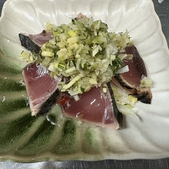 鰹の薬味盛り 塩パッチョ