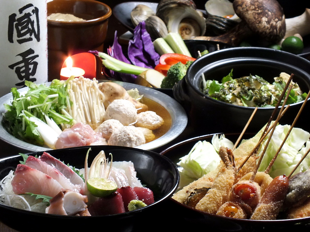 既製品は使わない、腕によりをかけたコースは人気！旬の素材を使ったほんまに旨い内容です