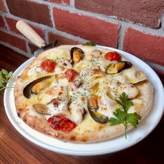 シーフードピッツァ