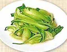 青梗菜の塩炒め