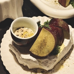 さつまいも「シルクスイート」のバーニャカウダ